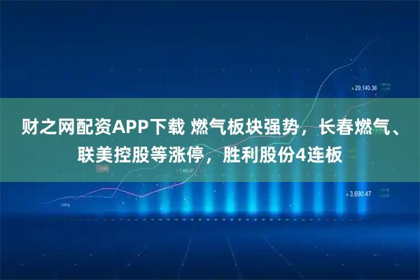 财之网配资APP下载 燃气板块强势，长春燃气、联美控股等涨停，胜利股份4连板